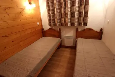 Image de Vue exceptionnelle, terrasse, cheminée ou poêle à bois, télévision, 60m², Val Thorens