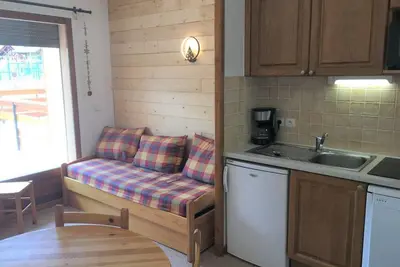 Image de 100m du centre station, Rez-de-chaussée, terrasse, télévision, 28m², La Joue du Loup
