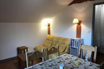 Image de 3ème étage, vue montagne, balcon, télévision, 32m², La Joue du Loup
