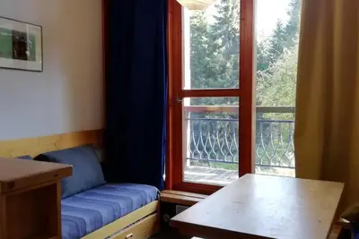 Image de 150m du centre station, 5ème étage, balcon, télévision, casier à ski, 33m², Les Arcs