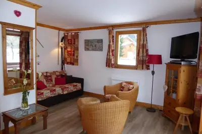 Image de Centre station, 2ème étage, balcon, parking, télévision, casier à ski, 37m², Pralognan-la-Vanoise