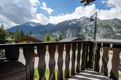 Image de Rez-de-chaussée, balcon, télévision, casier à ski, 35m², La Norma