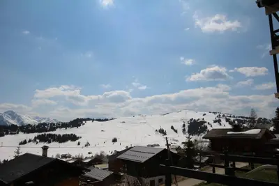 Image de À 300m des pistes de ski, Rez-de-chaussée, vue pistes de ski, télévision, casier à ski, 26m²