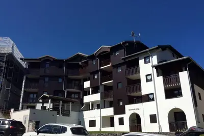 Image de À 200m des pistes de ski, 1er étage, balcon, télévision, casier à ski, 22m², Morillon