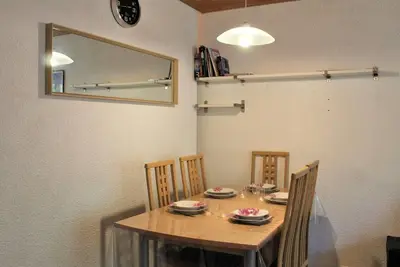 Image de À 30m des pistes de ski, 5ème étage, vue montagne, balcon, télévision, 28m², Vars