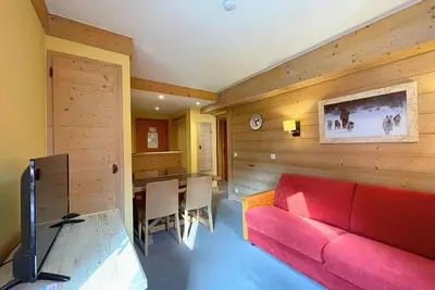 Image de À 10m des pistes de ski, 1er étage, vue montagne, 34m², Les Menuires