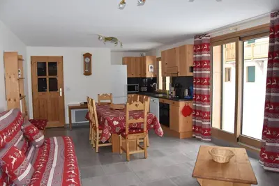 Image de Centre station, 1er étage, terrasse, télévision, casier à ski, 74m², Pralognan-la-Vanoise
