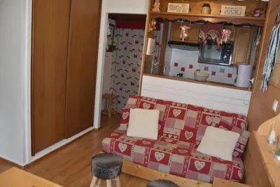 Image de Rez-de-chaussée, piscine, terrasse, télévision, casier à ski, 21m², Pralognan-la-Vanoise