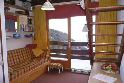 Image de 150m des commerces, 5ème étage, vue vallée, balcon, télévision, 30m², Méribel-Mottaret