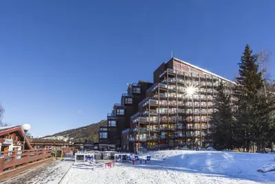 Image de 50m du centre station, 8ème étage, balcon, télévision, 25m², Les Arcs