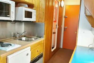 Image de 50m du centre station, 6ème étage, balcon, télévision, 25m², Les Arcs