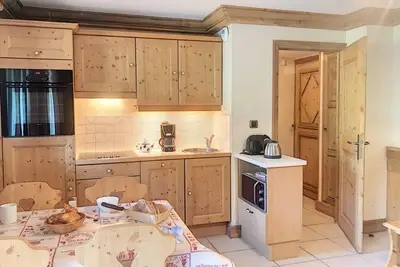 Image de Rez-de-chaussée, terrasse, télévision, casier à ski, 35m², Saint Martin de Belleville