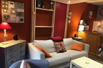 Image de 300m du centre station, étage -3, balcon, télévision, 26m², Pra Loup