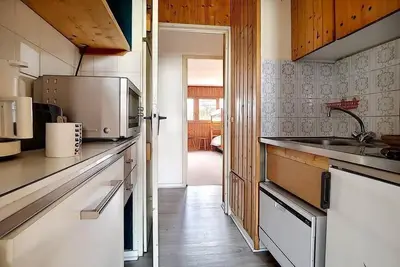 Image de À 100m des pistes de ski, 4ème étage, vue pistes de ski, balcon, télévision, casier à ski, 40m²