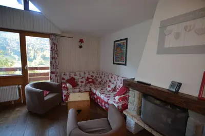 Image de 2ème étage, balcon, parking, télévision, 70m², Le Grand Bornand