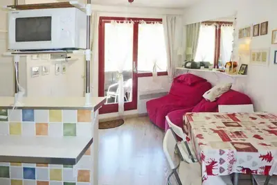 Image de Centre station, 2ème étage, balcon, télévision, casier à ski, 27m², Les Orres