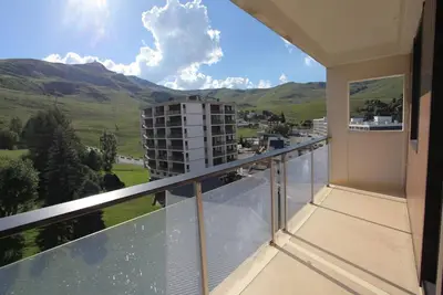 Image de À 100m des pistes de ski, 4ème étage, vue pistes de ski, balcon, télévision, 37m², La Toussuire