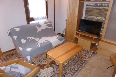 Image de 2ème étage, vue montagne, balcon, casier à ski, 51m², Les Contamines-Montjoie