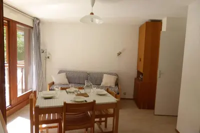 Image de 1er étage, terrasse, balcon, parking, télévision, casier à ski, 27m², Les Contamines-Montjoie