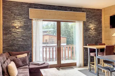 Image de Centre station, 4ème étage, balcon, télévision, casier à ski, 57m², La Toussuire