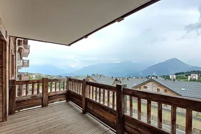 Image de À 200m des pistes de ski, 1er étage, parking, télévision, 55m², La Toussuire