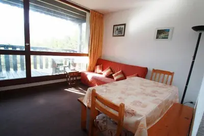Image de Étage -1, vue montagne, balcon, télévision, 40m², Pra Loup