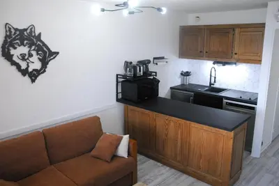 Image de 7ème étage, vue vallée, terrasse, télévision, casier à ski, 32m², Pra Loup