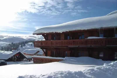 Image de 1er étage, vue montagne, balcon, télévision, casier à ski, 29m², Les Saisies