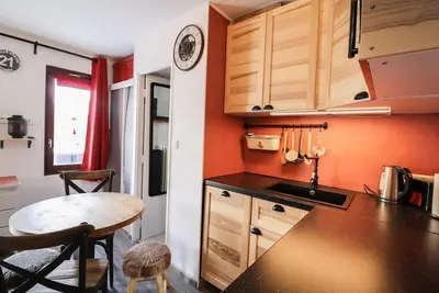 Image de 200m du centre station, Rez-de-chaussée, balcon, télévision, casier à ski, 15m², Tignes