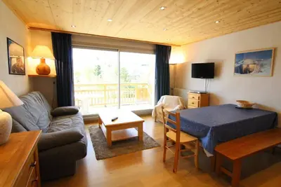 Image de 350m du centre station, 2ème étage, balcon, télévision, casier à ski, 45m², Alpe d'Huez