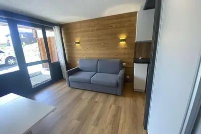 Image de 350m du centre station, Rez-de-chaussée, balcon, télévision, casier à ski, 23m², Alpe d'Huez