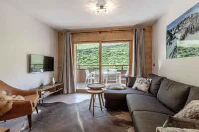 Image de À 100m des pistes de ski, 2ème étage, balcon, télévision, casier à ski, 56m², Valmorel