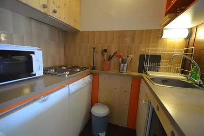 Image de À 10m des pistes de ski, 2ème étage, vue montagne, télévision, casier à ski, 28m², Les Menuires