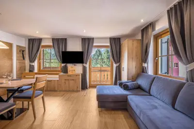 Image de Appartement 'Lechnerhof Fane Alm' près de la station de ski, Wi-Fi, balcon et jardin.