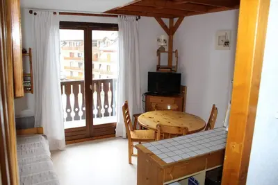 Image de Centre station, 3ème étage, balcon, télévision, casier à ski, 38m², Valloire