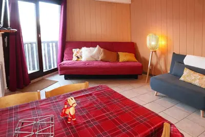 Image de Centre station, 7ème étage, vue vallée, balcon, télévision, casier à ski, 28m², Les Orres