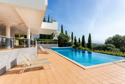 Qdf088 - Luxury large villa with private pool, hot tub and see views