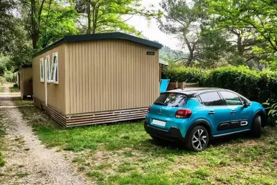 Image de Mobilheim Premium Large 3 Zimmer 4 Personen, Klimaanlage + Tv
