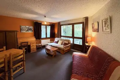 Image de 1er étage, vue montagne, balcon, télévision, 28m², Les Orres