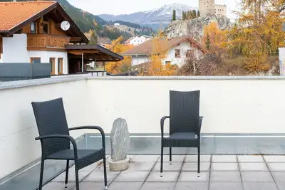 Image de Appartement de vacances accueillant Ă Ladis avec balcon