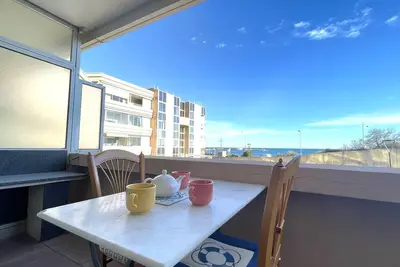 Appartement 2 pièces en bord de mer avec piscine - Sète