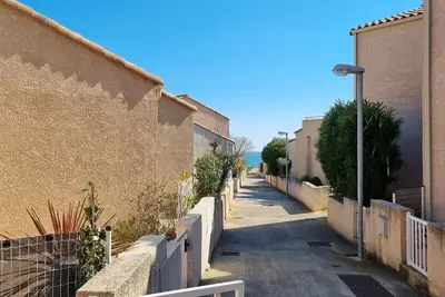 Image de Villa 8 couchages, 4 chambres située à 700m de la plage avec piscine collective