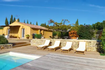 Image de Un coin de paradis, villa plein sud, vue mer, terrain clos, piscine détente