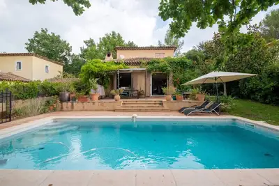 Studio avec piscine au calme proche golfs et parc naturel, technopole Sophia