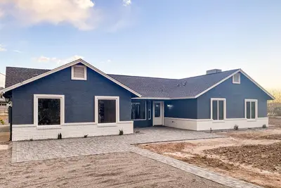 Farmhouse Style Ranch house with Pickleball court and pool in Gilbert!