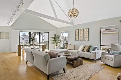 Chic Beachside Villa ~ 2nd Row Steps To Beach! ~ Stunning views from Balconies