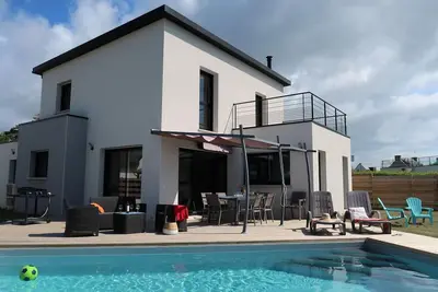 Image de Maison de vacances privée avec piscine privée, Wifi, Tv, terrasse, animaux admis, parking