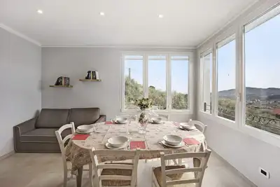 Appartement de vacances 'Madonna Della Neve' avec vue sur les montagnes, jardin et Wi-Fi