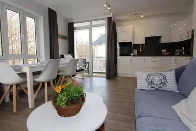Image de Dun-02 - Bright apartment on the ground floor with two balconies, with pet - Residence Düne Iii in Boltenhagen
