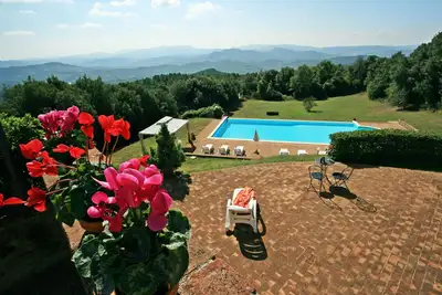 Charming Villa in Tuscany private pool & extensive garden, amazing views